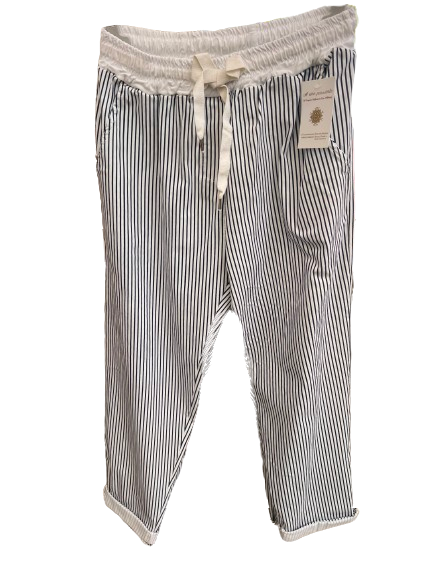 Pantalon rayé fluide – « Riviera »